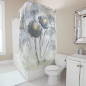 Abstract Floral Shower Curtain Douchegordijn (In situ)