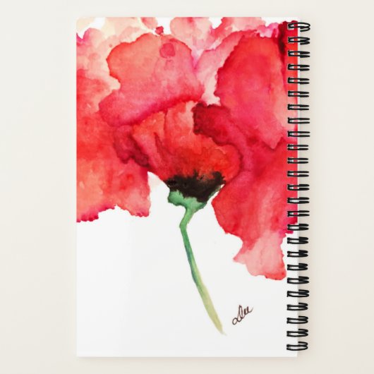 Abstract Floral Spiral Notitieboek (Achterkant)