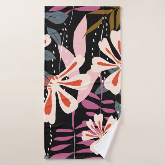 Abstract floral surface pattern seamless backgroun badhanddoek (Badhanddoek)
