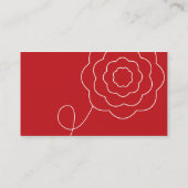 Abstract Floral Visitekaartje (Achterkant)