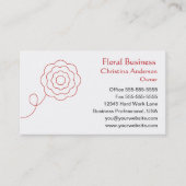Abstract Floral Visitekaartje (Voorkant)