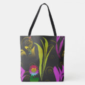 Abstract Floral with Spirals 1 Tote Bag (Voorkant)