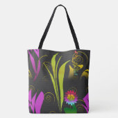 Abstract Floral with Spirals 1 Tote Bag (Achterkant)