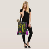 Abstract Floral with Spirals 1 Tote Bag (Op model)