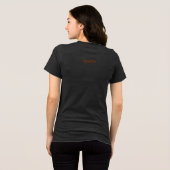 Abstract Floral with Spirals 1 Tri-Blend Shirt (Achterkant volledig)