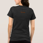 Abstract Floral with Spirals 1 Tri-Blend Shirt (Achterkant)