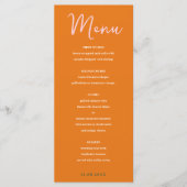 Abstract floreel gele en oranje roze mengsel en lu menu (Voorkant)