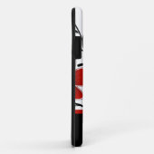 abstract floreel met zwarte balk Case-Mate iPhone case (Achterkant/rechts)