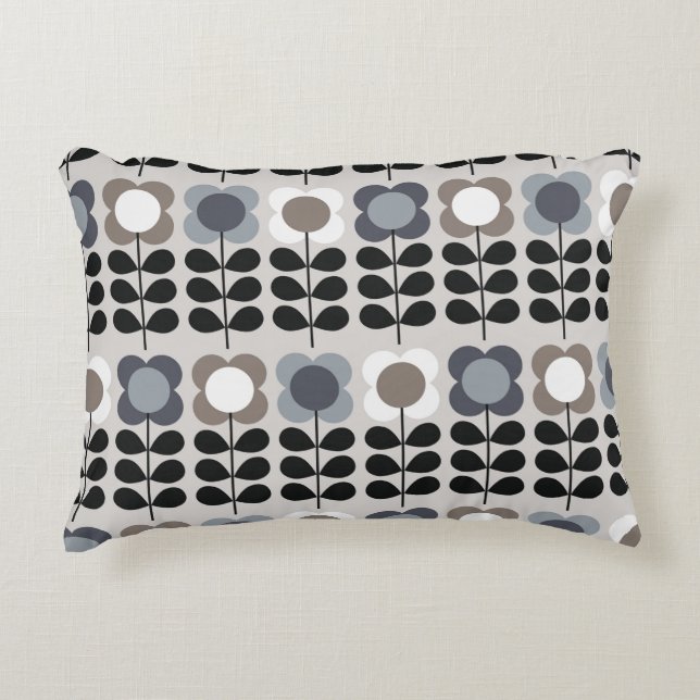 Abstract floreel naadloos patroon. Noordse stijl.  Accent Kussen (Voorkant)