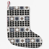 Abstract floreel naadloos patroon. Noordse stijl.  Kleine Kerstsok (Voorkant)