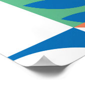 Abstract floreel naadloos patroon. Scandinavisch e Poster (Hoek)