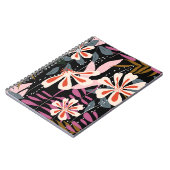 Abstract floreel oppervlak patroon naadloos notitieboek (Linkerzijde)