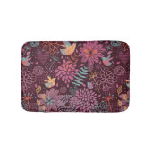 Abstract floreel patroon met vogels badmat (Voorkant)