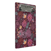Abstract floreel patroon met vogels mini klembord (Schuin)