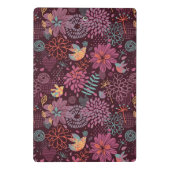 Abstract floreel patroon met vogels mini klembord (Achterkant)