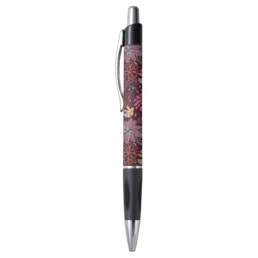 Abstract floreel patroon met vogels pen (Top (Verticaal))