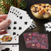 Abstract floreel patroon met vogels pokerkaarten (Insitu)