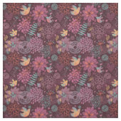 Abstract floreel patroon met vogels stof (Swatch)