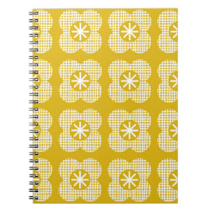 Abstract floreel patroon. Noordse stijl. Vin Notitieboek