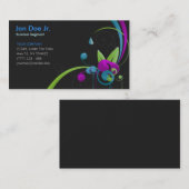 Abstract floreel visitekaartje (Voorkant / Achterkant)
