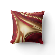 Abstract-Flow Art-Red en Gold-Christmas Home-