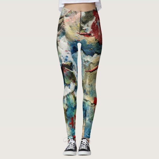 Abstract Flow Broeken Leggings (Voorkant)