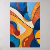 Abstract Flow of Colors Poster (Voorkant)