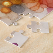 Abstract Flower Alcohol Ink Legpuzzel (Zijkant)