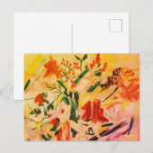 Abstract Flower Art Card Briefkaart (Voorkant / Achterkant)