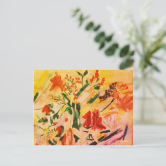Abstract Flower Art Card Briefkaart