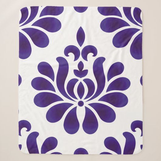 Abstract flower decorative ornament background dam sherpa deken (Voorkant)