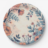 Abstract Flower Designed Paper Bord (Voorkant)