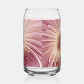 Abstract Flower Fractal Art & Shades of Burgundy Blikvorm Glas (Rechts)