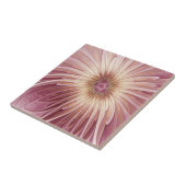 Abstract Flower Fractal Art & Shades of Burgundy Tegeltje (Zijkant)