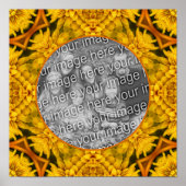 Abstract Flowers Art Lijst Creëer Uw eigen foto Poster (Voorkant)