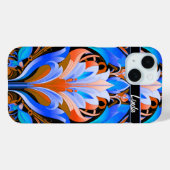 Abstract Flowers Art Nouveau Hoesje-Mate iPhone Ca Case-Mate iPhone Case (Achterkant (horizontaal))