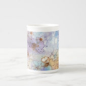 Abstract Flowers Bone China Mok (Voorkant)
