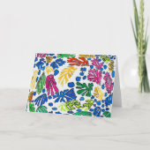 Abstract Flowers, Matisse Style Kaart (Voorkant)