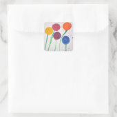 Abstract Flowers Sticker (Tas)
