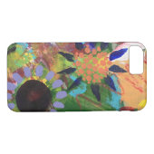 Abstract Flowers Telefoon Case (Achterkant (Horizontaal))