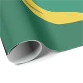 Abstract Flowing Green and Yellow Design Cadeaupapier (Rol Hoek)