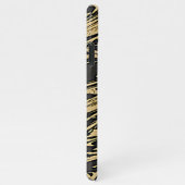 Abstract Fluid Art - Black Marble Effect iPhone Hoesje (Rechterkant)