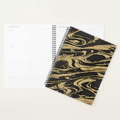 Abstract Fluid Art - Black Marble Effect Planner (Display)