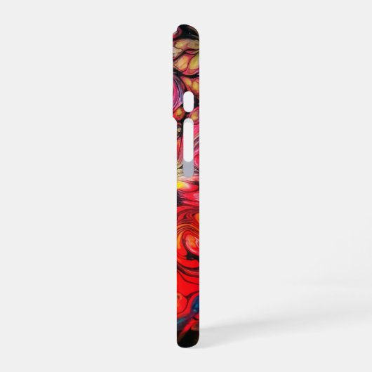 Abstract Fluid Art Design iPhone 16 Hoesje (Linkerkant)
