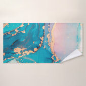 Abstract fluid art painting background in alcohol badhanddoek (Badhanddoek)
