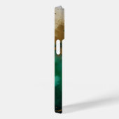 Abstract Fluid green Gold tree Personaliseer naam Case-Mate iPhone Case (Achterkant / Rechts)