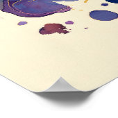 Abstract Fluid Ink Rock Climber – Modern Motion Poster (Hoek)