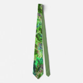 Abstract Foliage Green Leaves Stropdas (Voorkant)