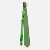Abstract Foliage Green Leaves Stropdas (Achterkant)