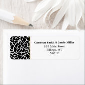 Abstract foliage rand retour adres etiket (Insitu)